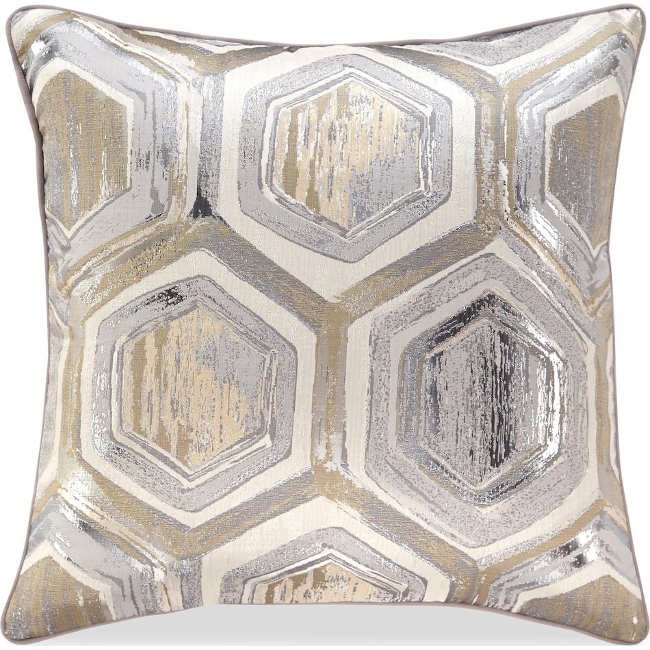 meiling tan gold siver pillow   