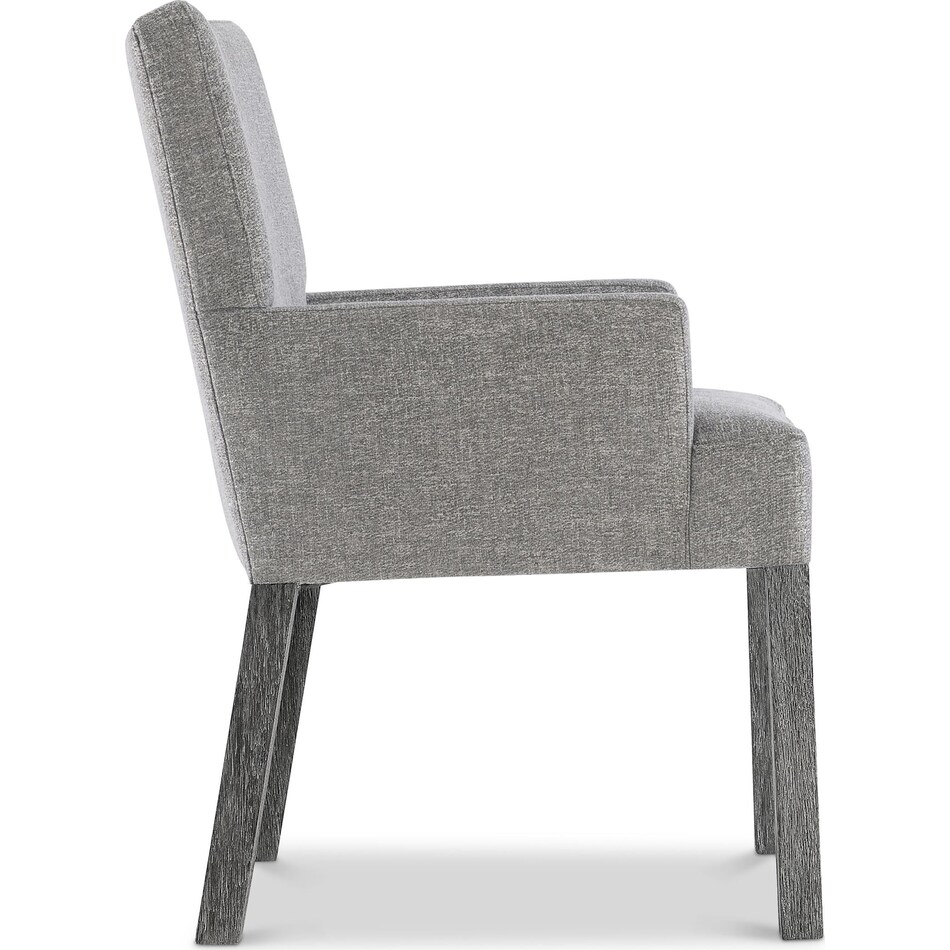 menton grey arm chair   