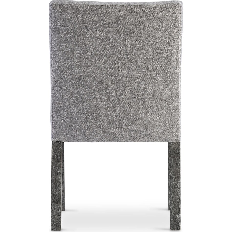 menton grey side chair   