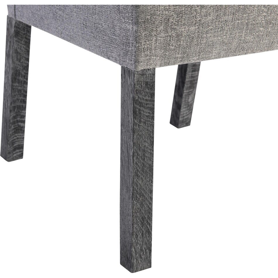 menton grey side chair   