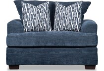mercer blue chair   