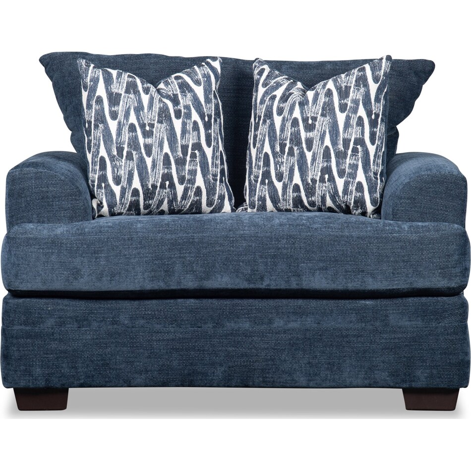 mercer blue chair   