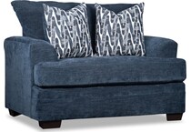 mercer blue chair   