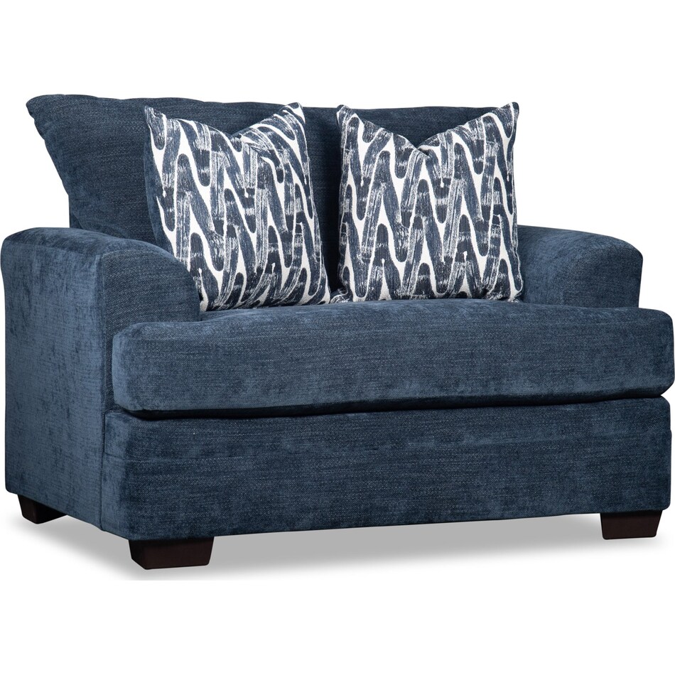 mercer blue chair   