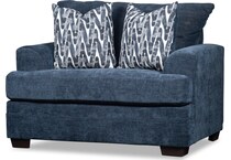 mercer blue chair   