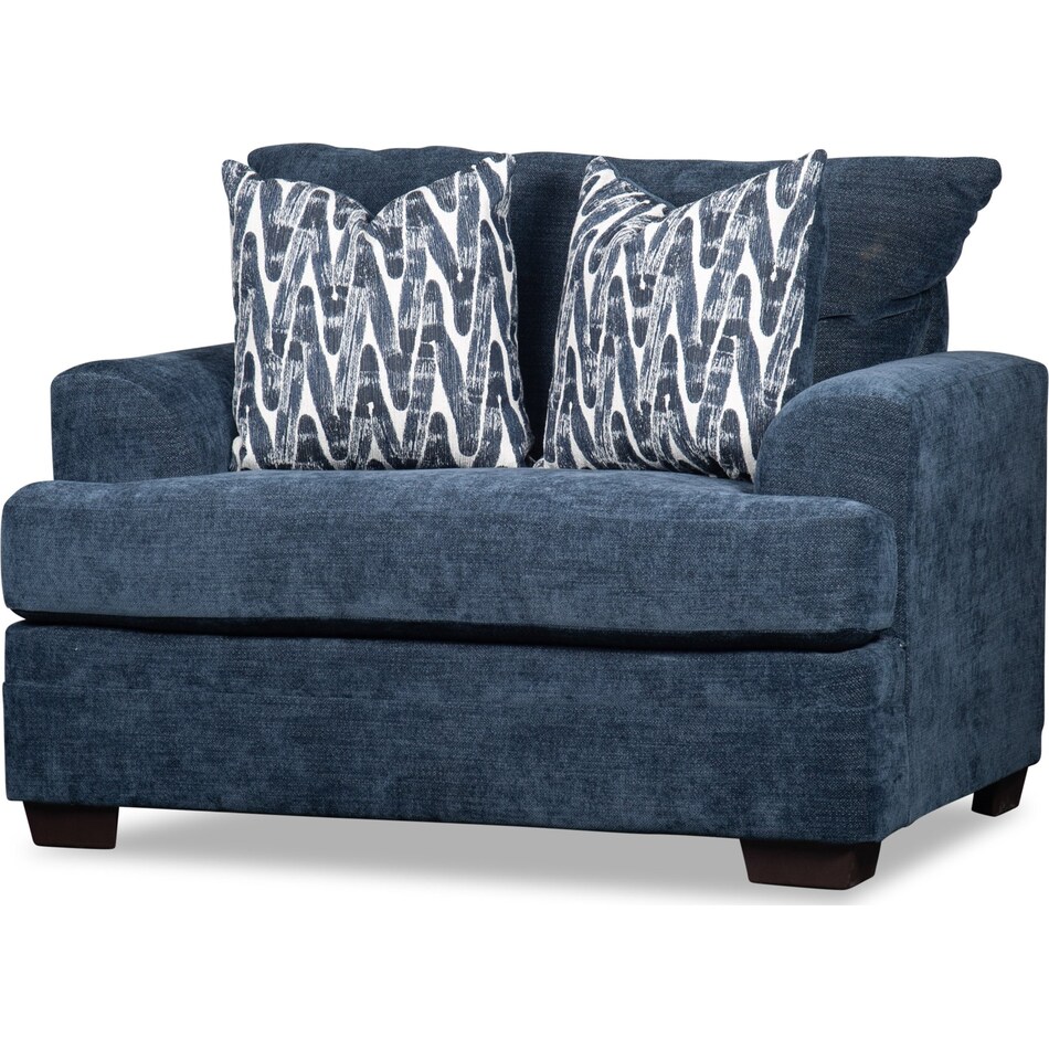 mercer blue chair   