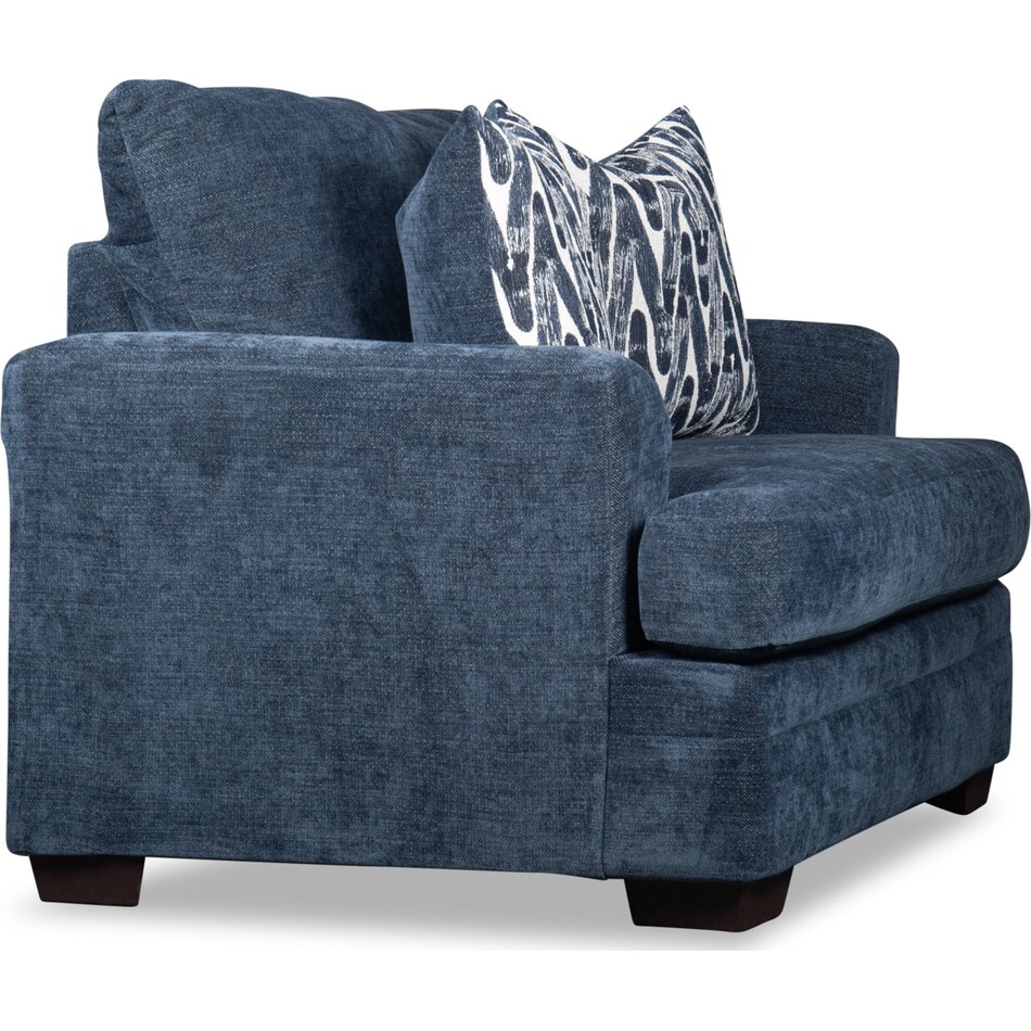 mercer blue chair   
