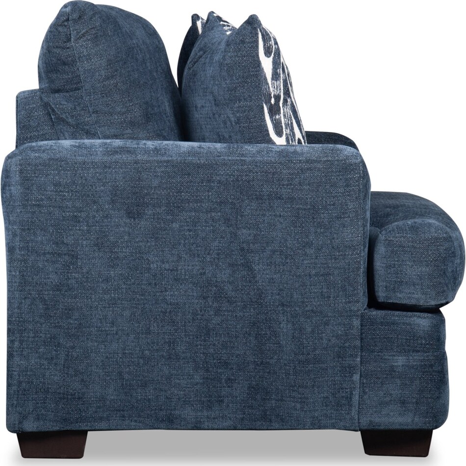 mercer blue chair   