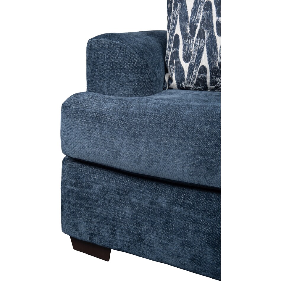 mercer blue chair   