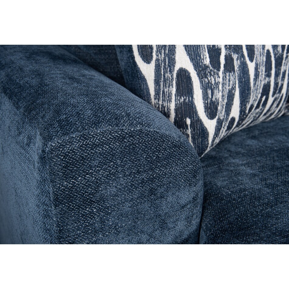 mercer blue chair   