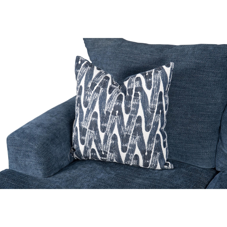 mercer blue loveseat   