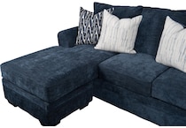 mercer blue sofa chaise   