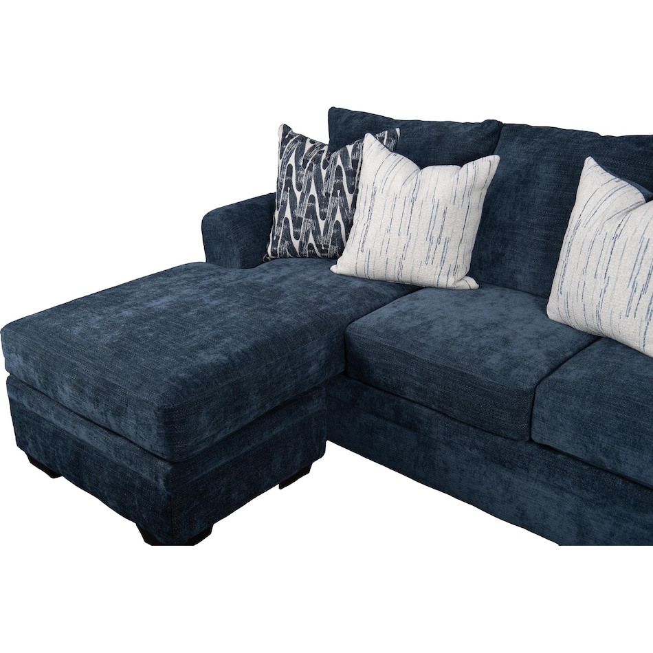 mercer blue sofa chaise   