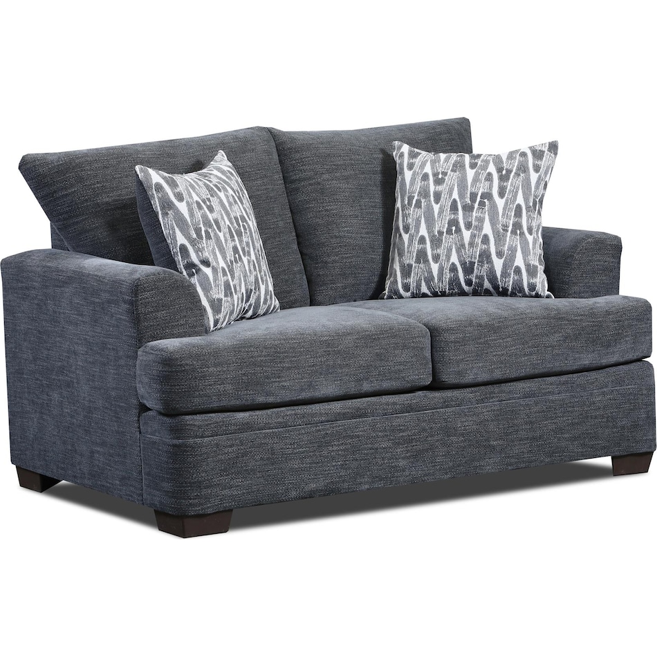 mercer grey loveseat   