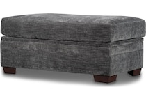 mercer grey ottoman   