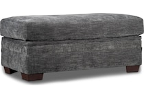 mercer grey ottoman   