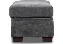 mercer grey ottoman   