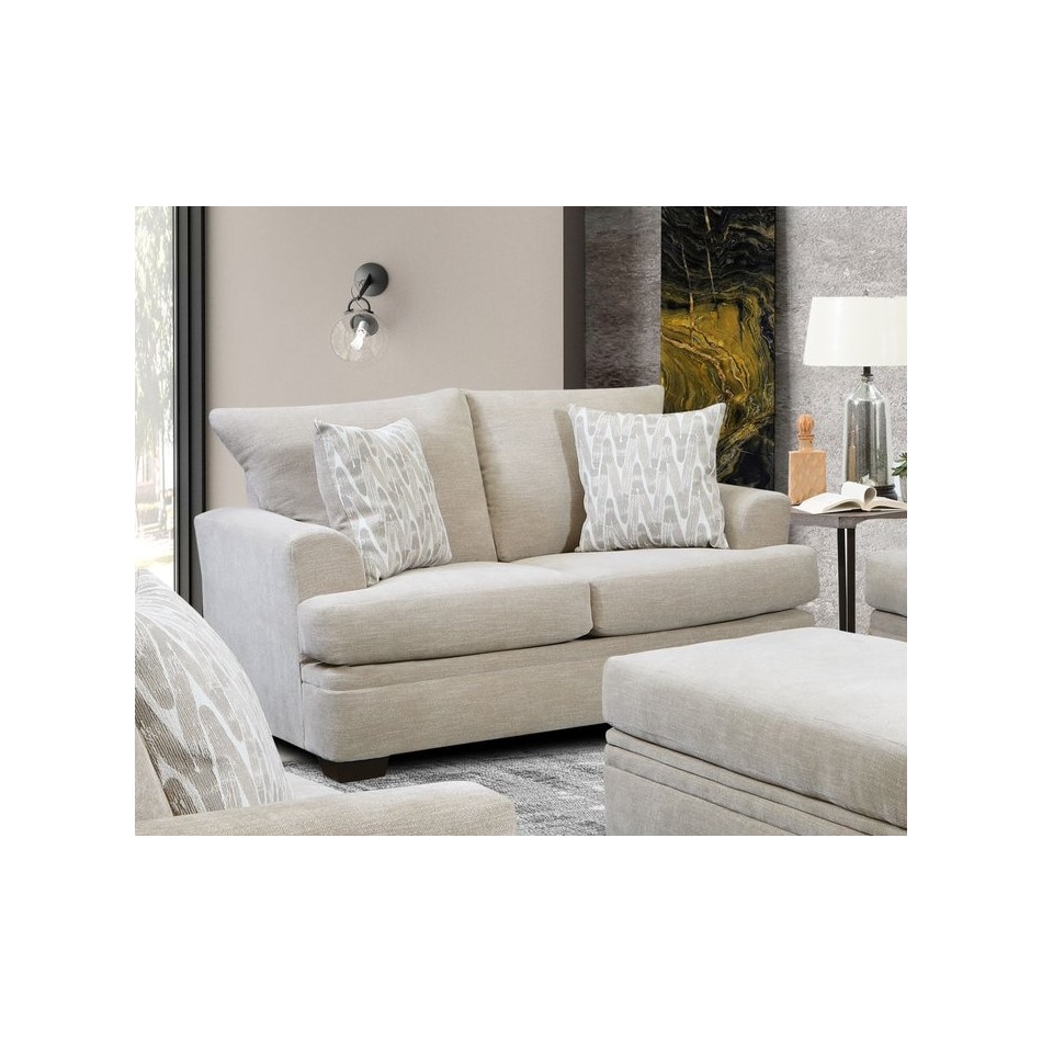 mercer tan loveseat   