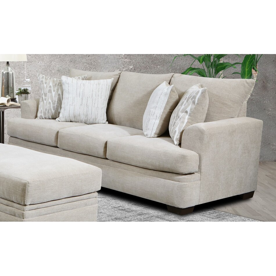 mercer tan sofa   