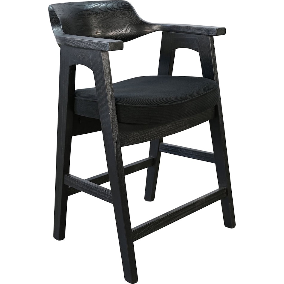 mia umber counter chair   