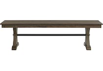 michael  burnished clay finish bench   