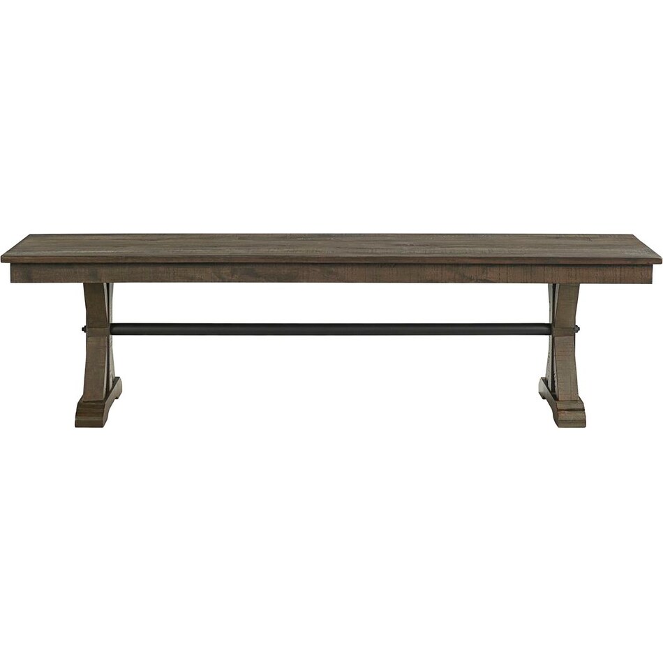 michael  burnished clay finish bench   