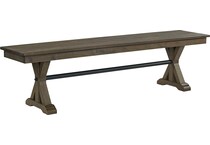 michael  burnished clay finish bench   
