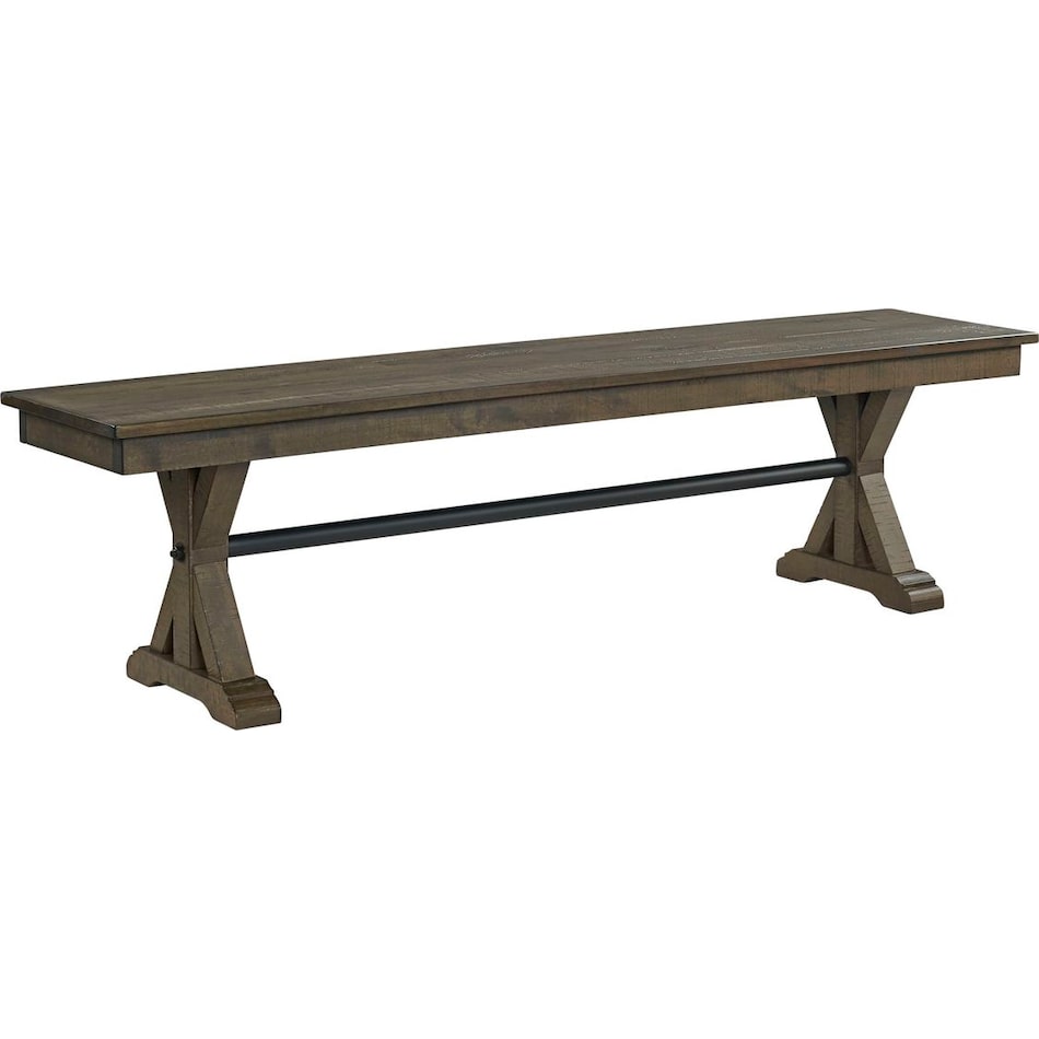 michael  burnished clay finish bench   