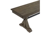 michael  burnished clay finish bench   