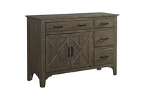 michael  burnished clay finish sideboard server   