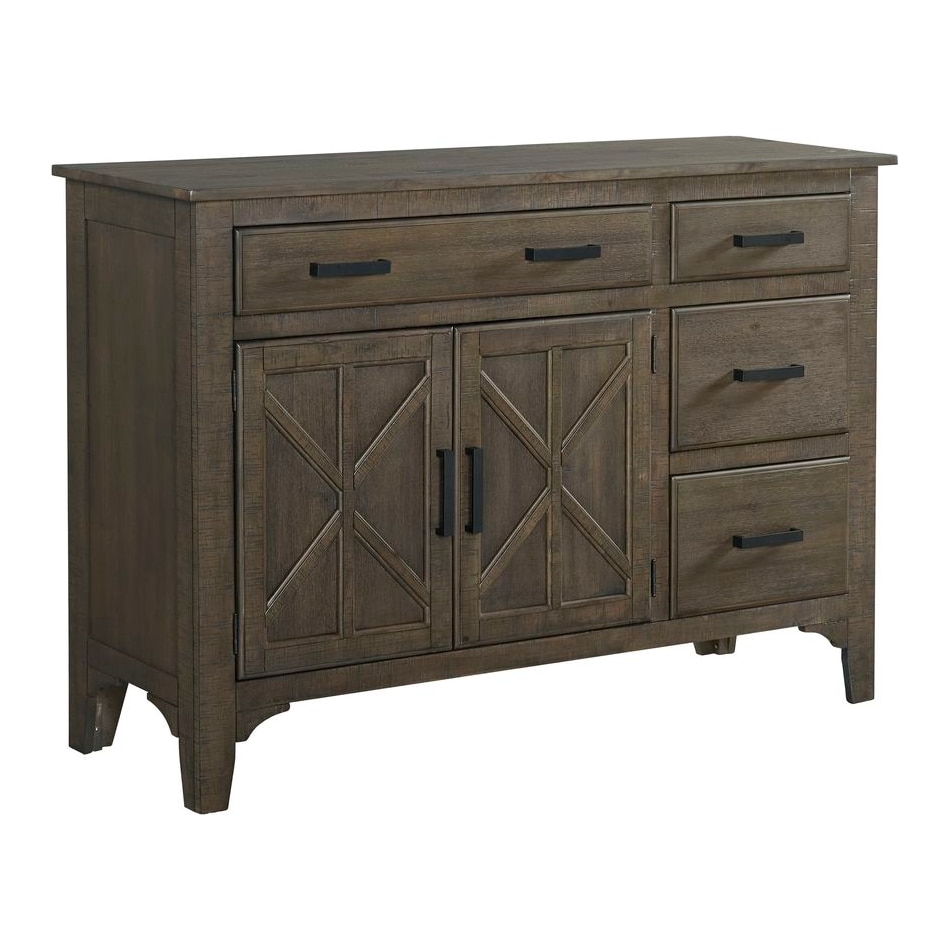 michael  burnished clay finish sideboard server   