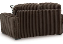 midnight madness chocolate loveseat   