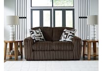 midnight madness chocolate loveseat   