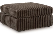 midnight madness chocolate ottoman   