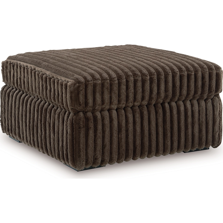 midnight madness chocolate ottoman   