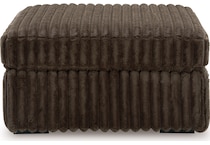 midnight madness chocolate ottoman   