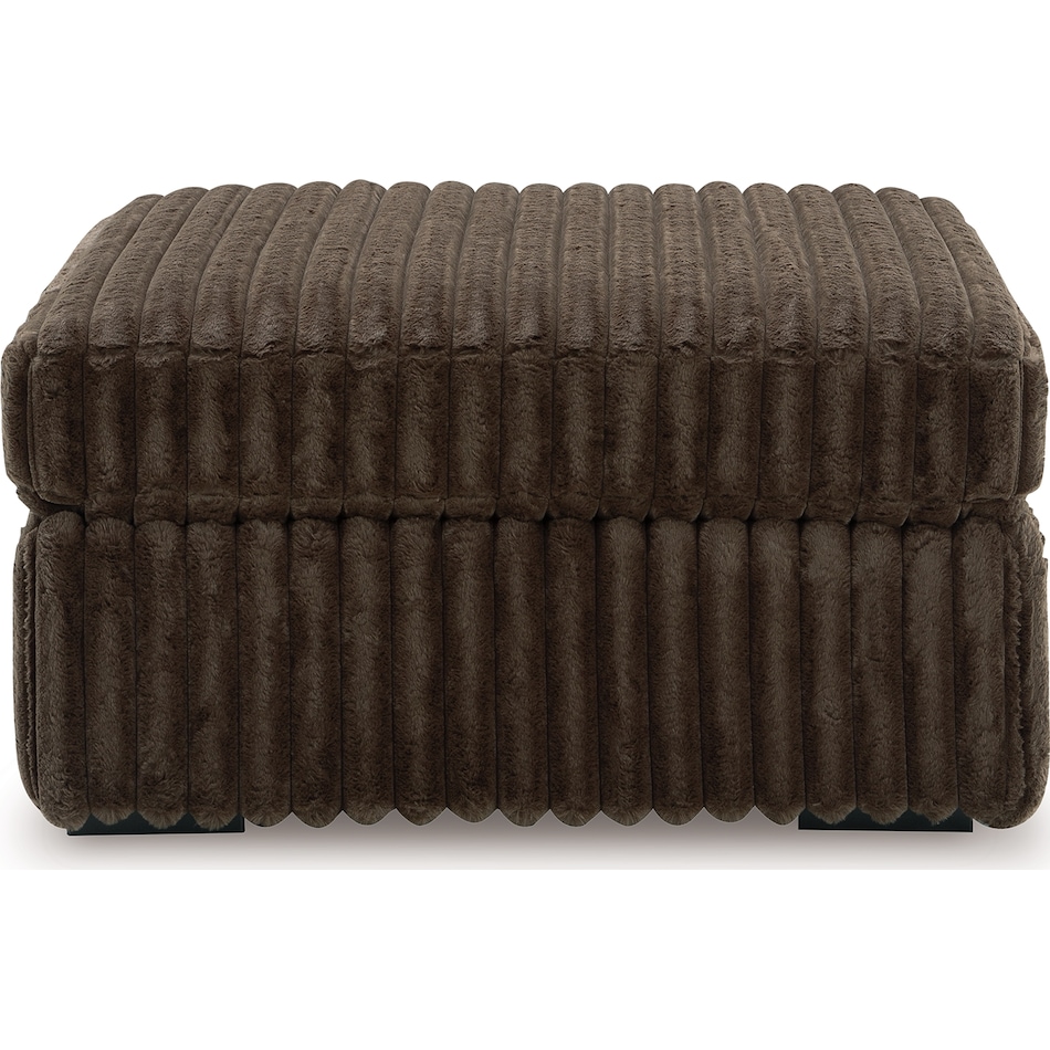 midnight madness chocolate ottoman   
