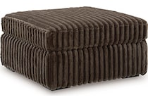 midnight madness chocolate ottoman   