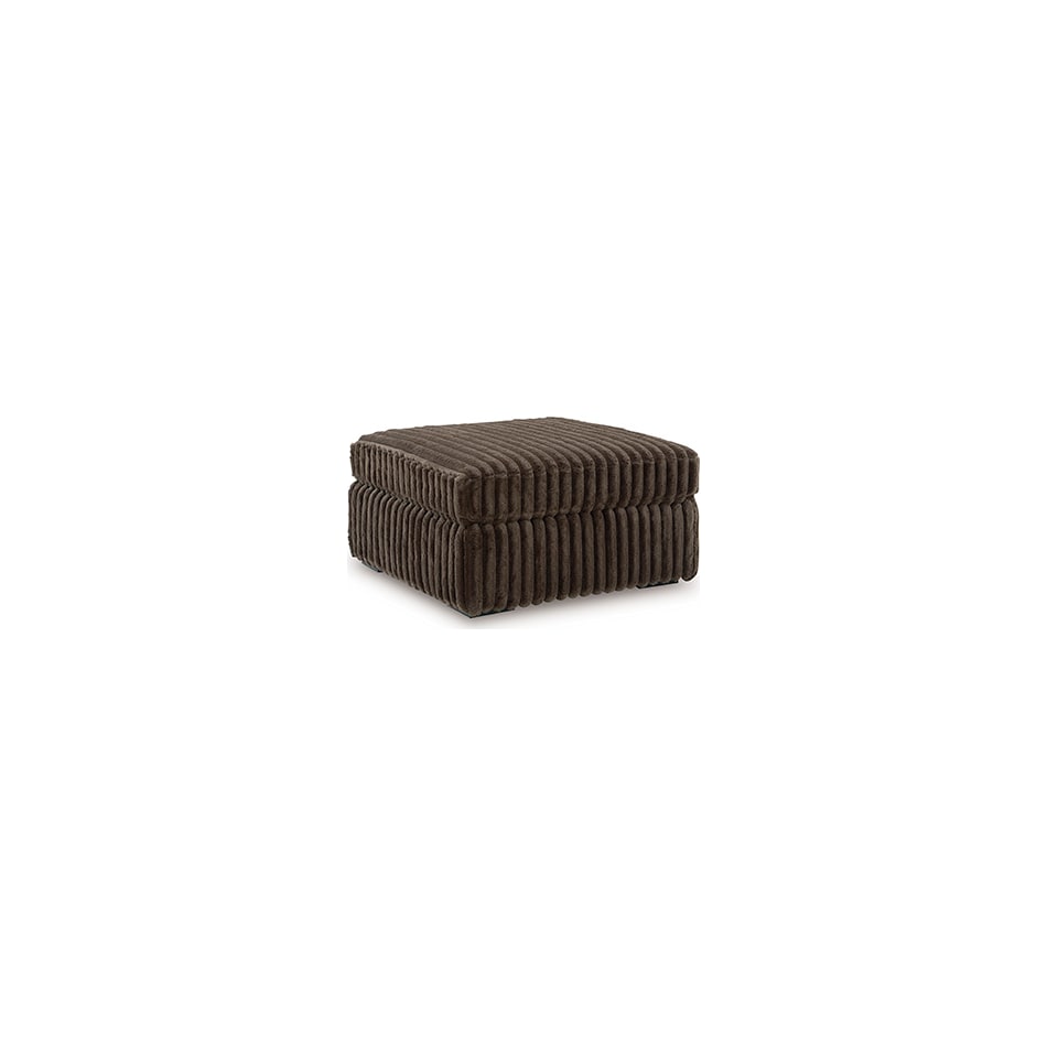 midnight madness chocolate ottoman   