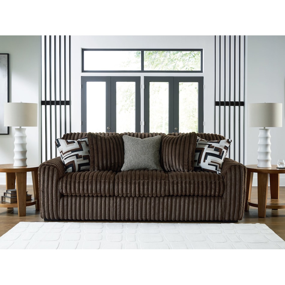 midnight madness chocolate sofa   