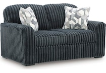 midnight madness gunmetal loveseat   