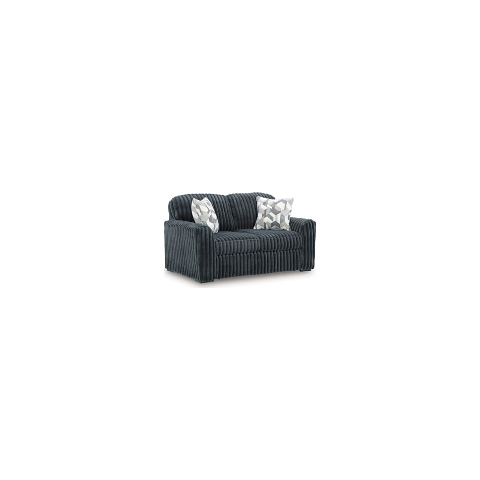 midnight madness gunmetal loveseat   