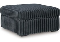 midnight madness gunmetal ottoman   