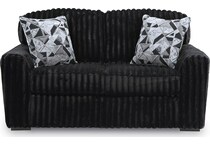 midnight madness onyx loveseat   