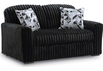 midnight madness onyx loveseat   