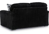 midnight madness onyx loveseat   