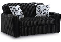 midnight madness onyx loveseat   