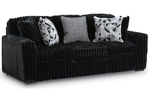 midnight madness onyx loveseat   
