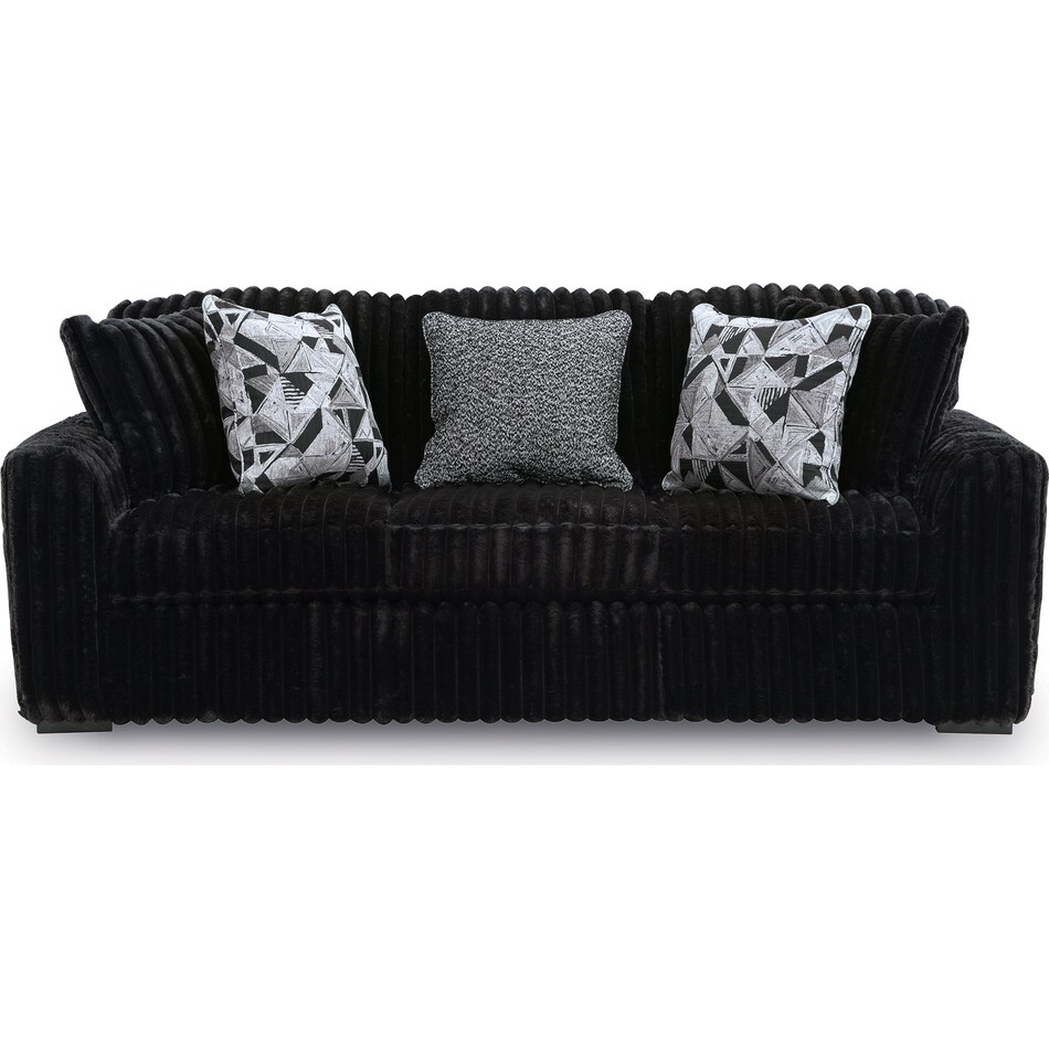 midnight madness onyx loveseat   