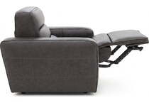 milan slate leathe rpower recliner   
